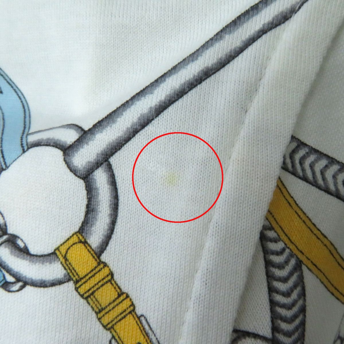 HERMES Cut cotton White x Multicolor 34
