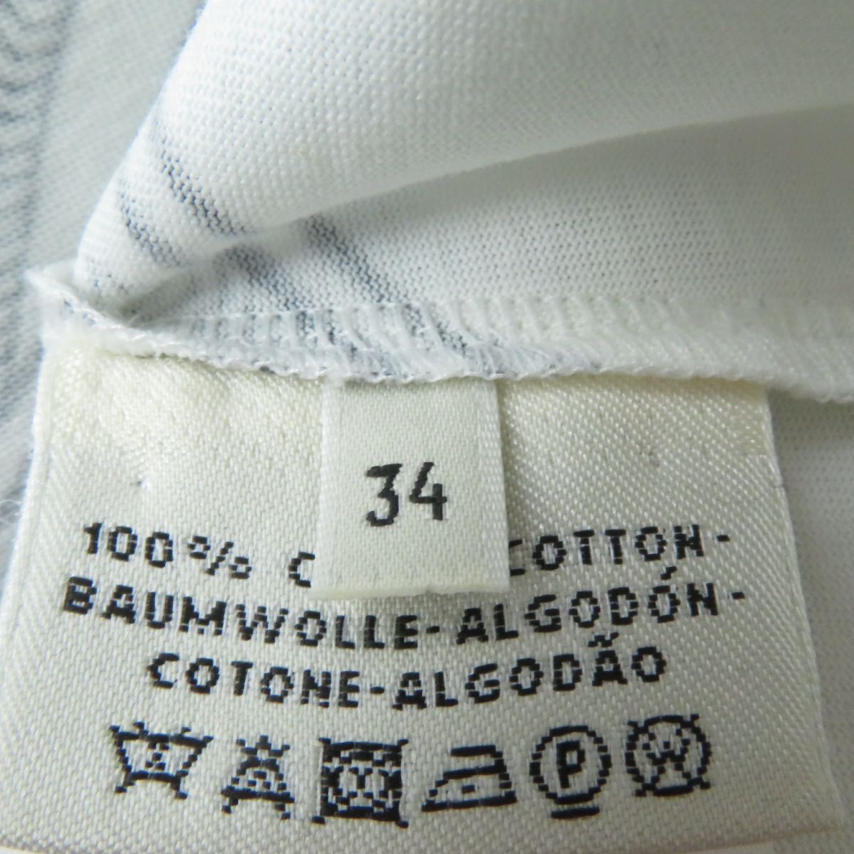 HERMES Cut cotton White x Multicolor 34