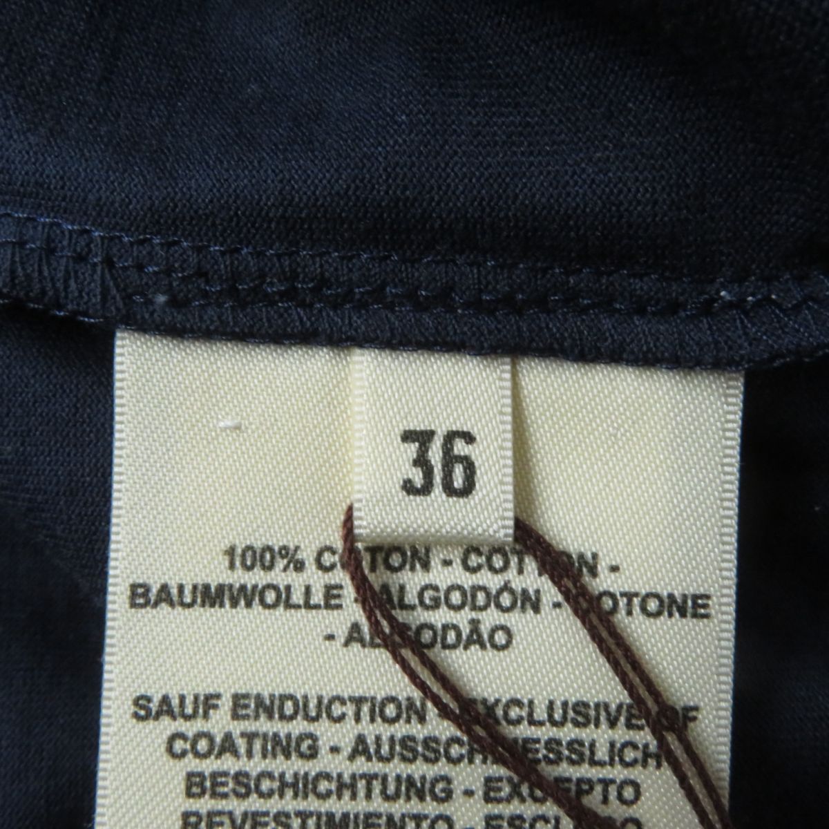 HERMES Cut cotton Navy 36