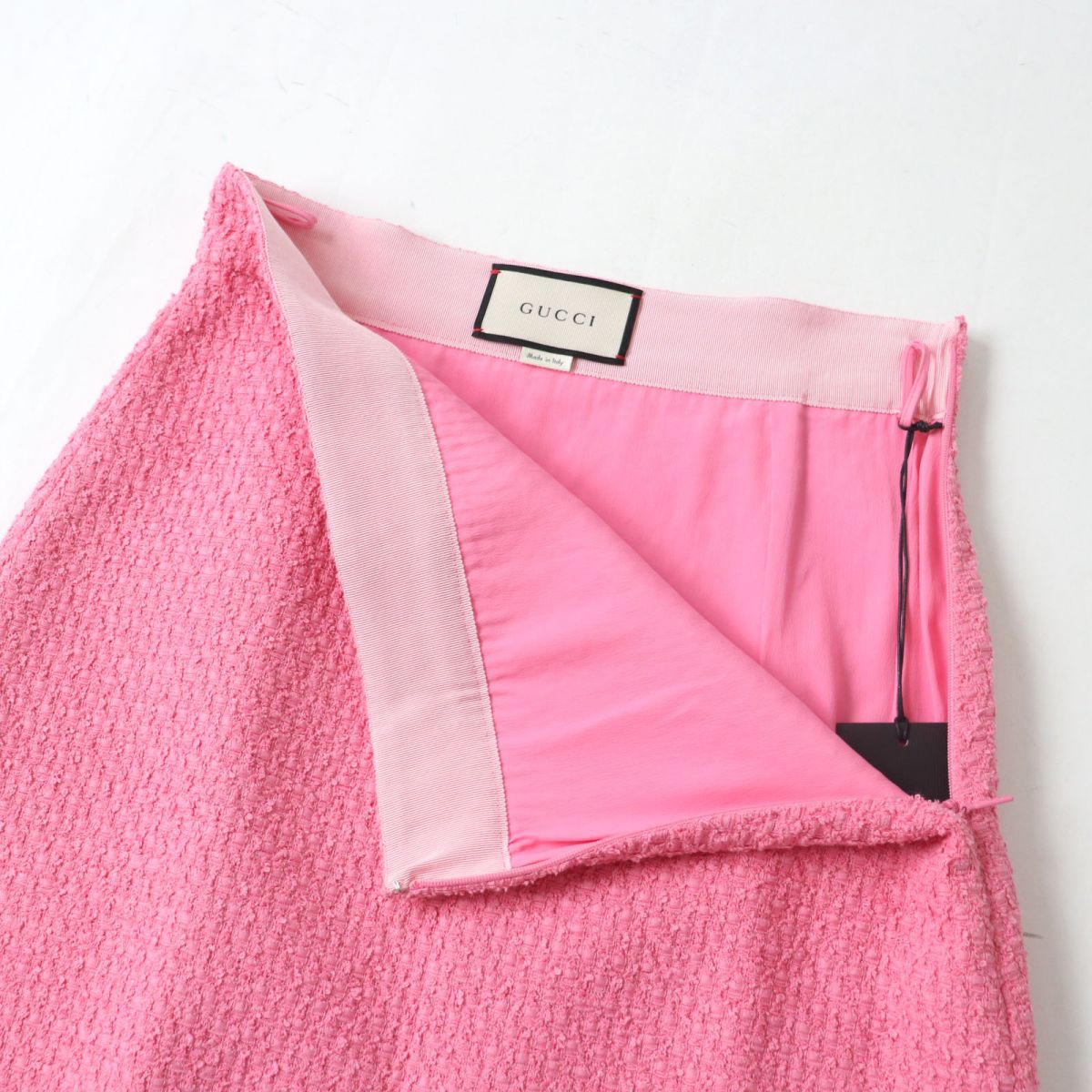 GUCCI skirt Outer: 88% cotton, Outer: 12% nylon, Lining: 71% acetate, Lining: 29% silk pink Women 42 Used