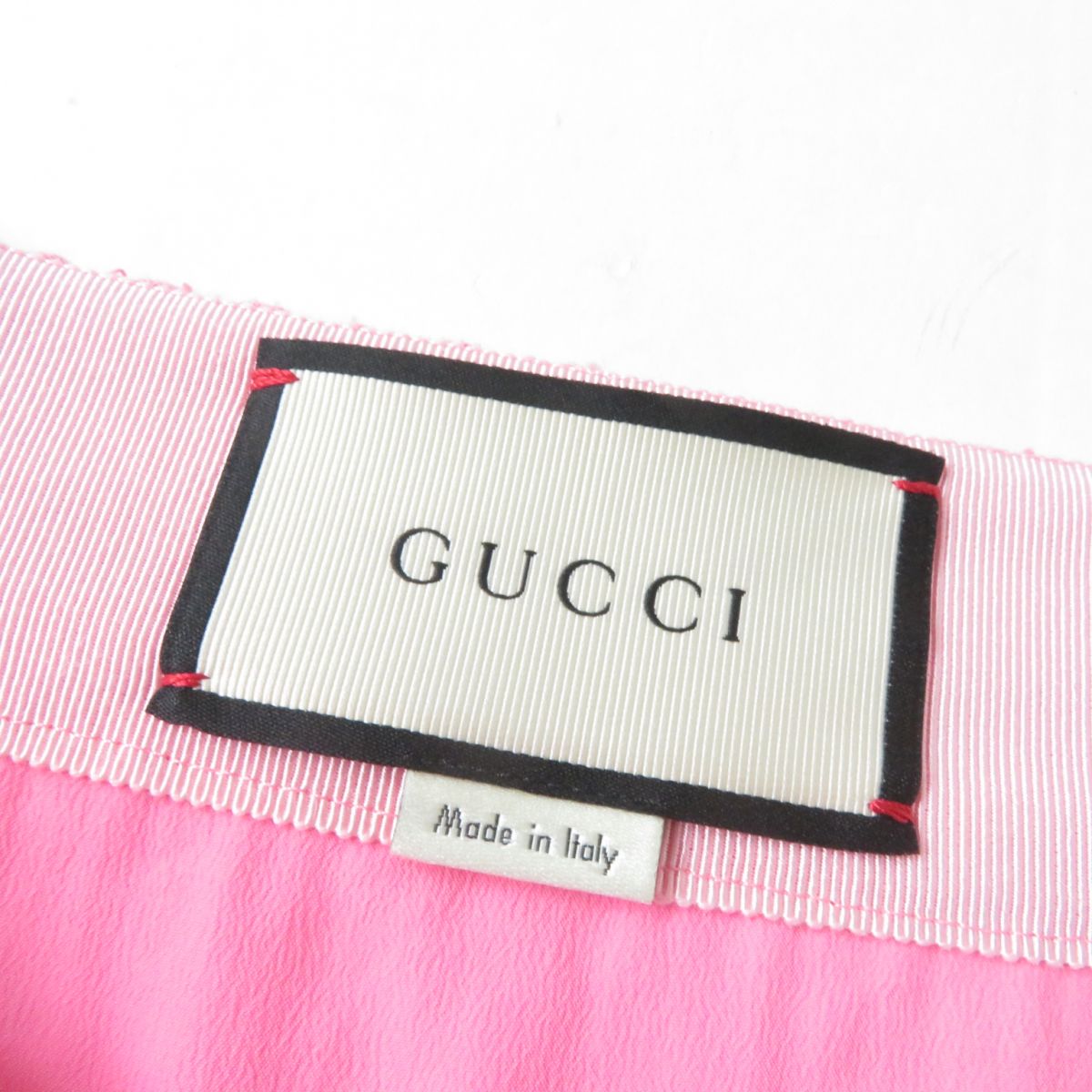 GUCCI skirt Outer: 88% cotton, Outer: 12% nylon, Lining: 71% acetate, Lining: 29% silk pink Women 42 Used