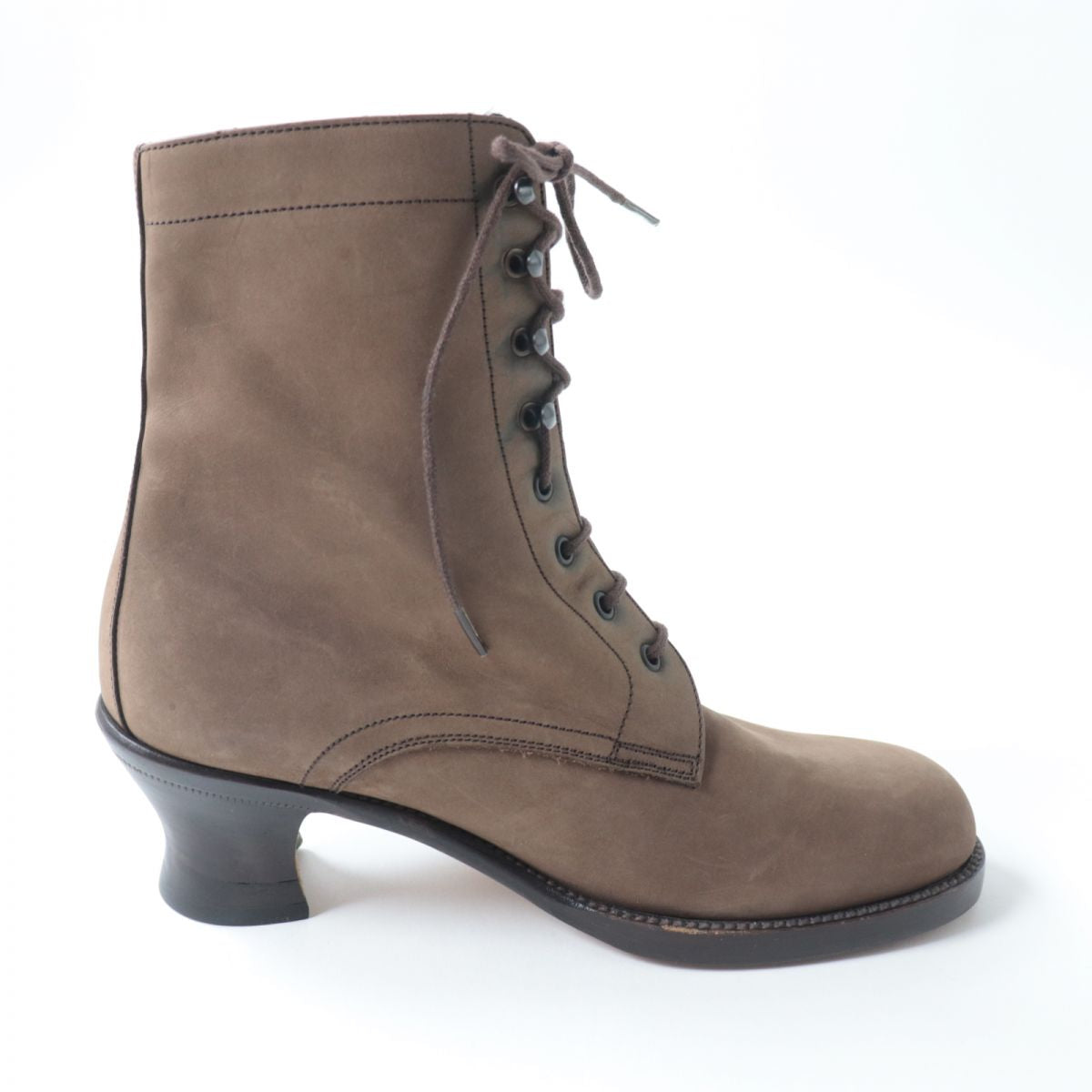 HERMES boots leather Brown 36 1/2
