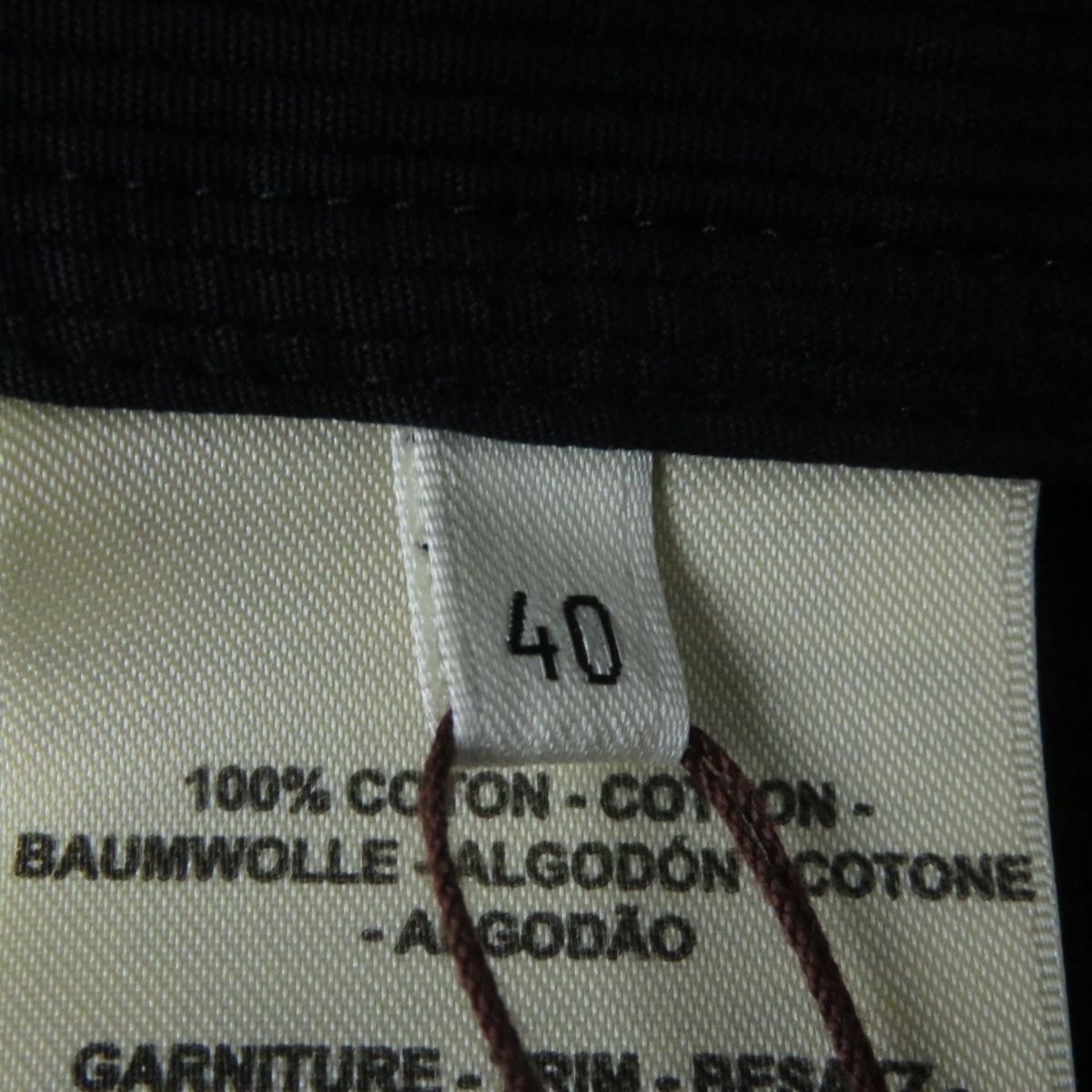HERMES Best Main: 100% cotton, Part: Lamb leather, Lining: 100% cotton Navy Women 40 Used