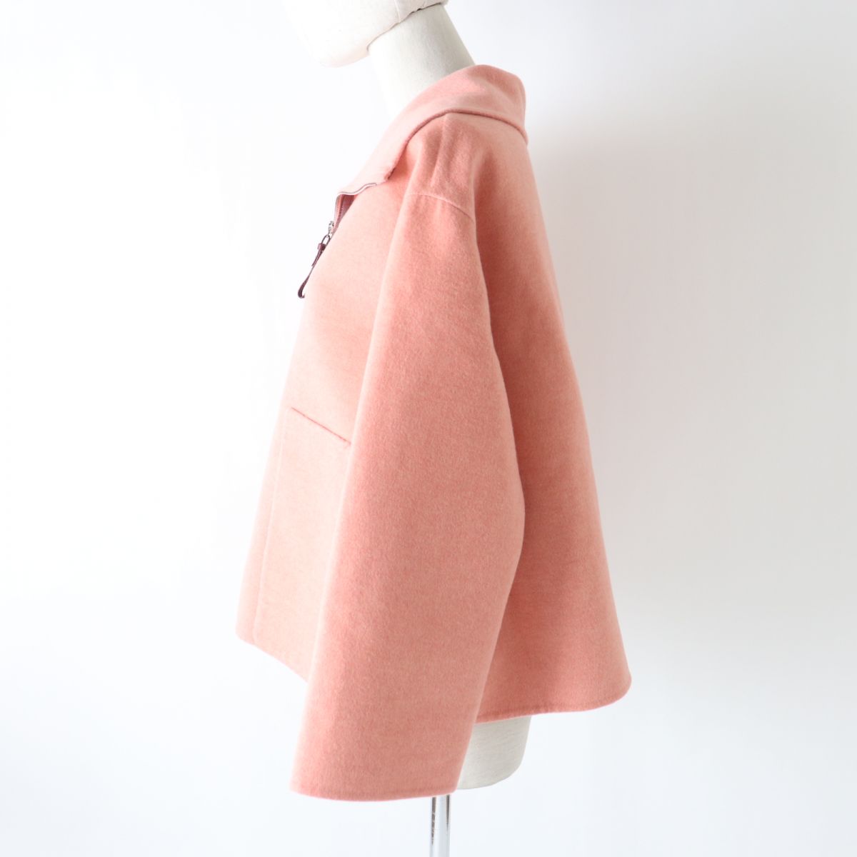 HERMES Jacket Outer material: 100% cashmere pink Women 36 Used