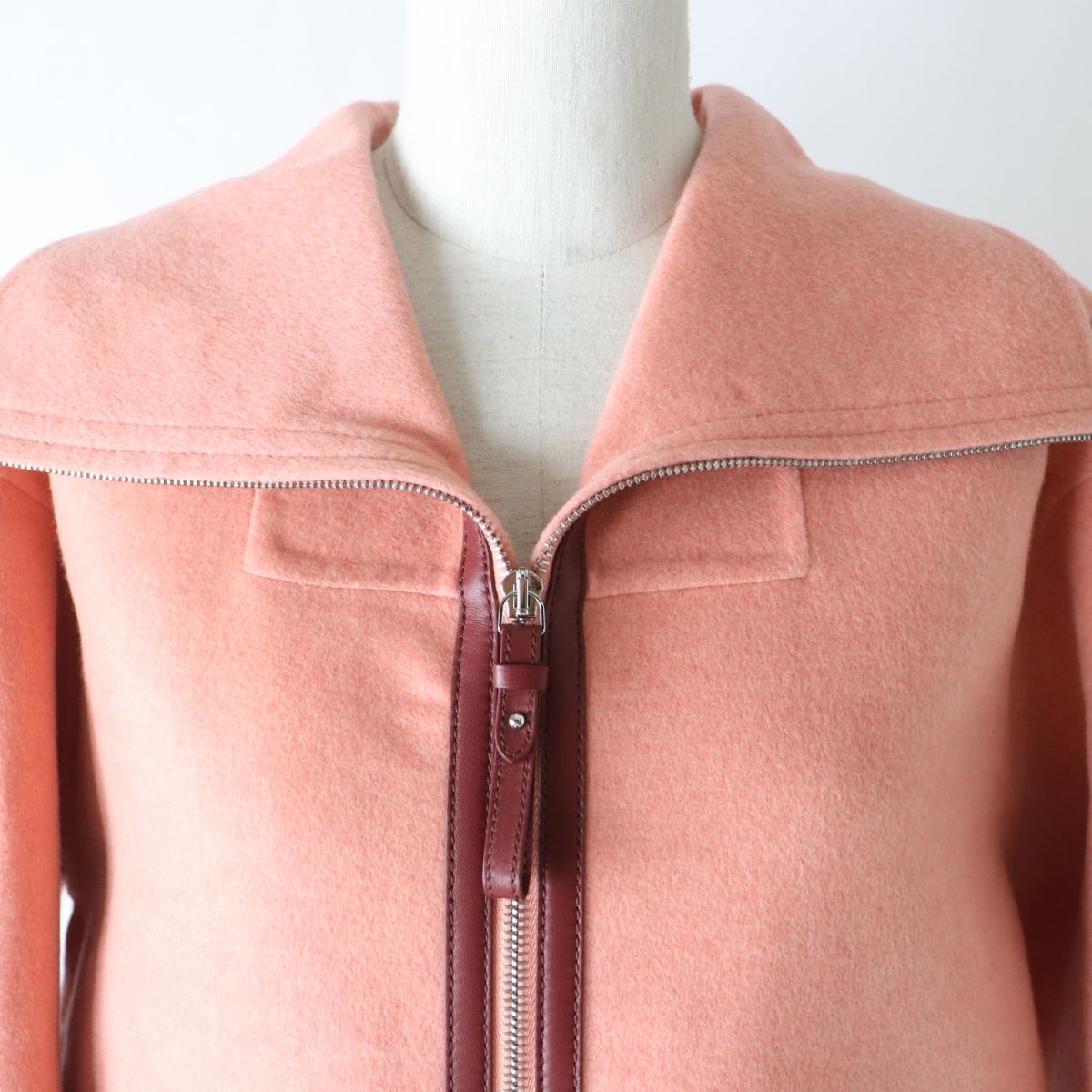 HERMES Jacket Outer material: 100% cashmere pink Women 36 Used