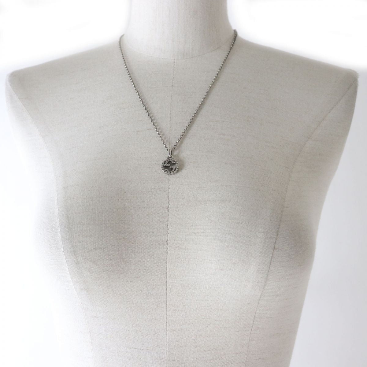 GUCCI Necklace Main�FAG925 Silver Women Used