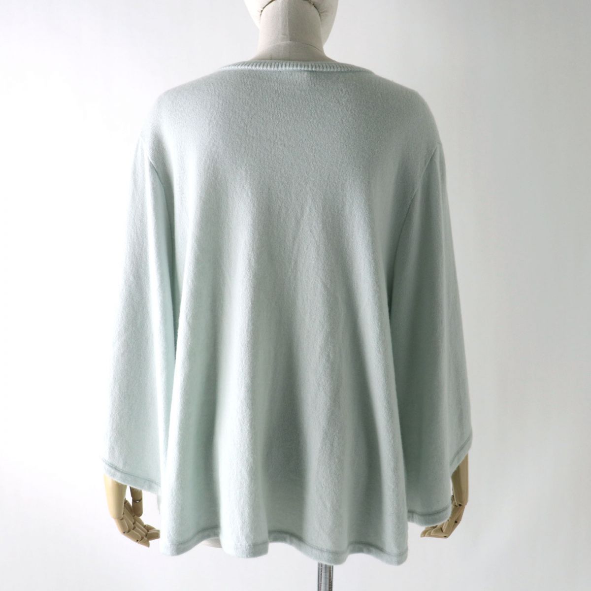 HERMES knit Main: 100% cashmere Light blue Women 34 Used