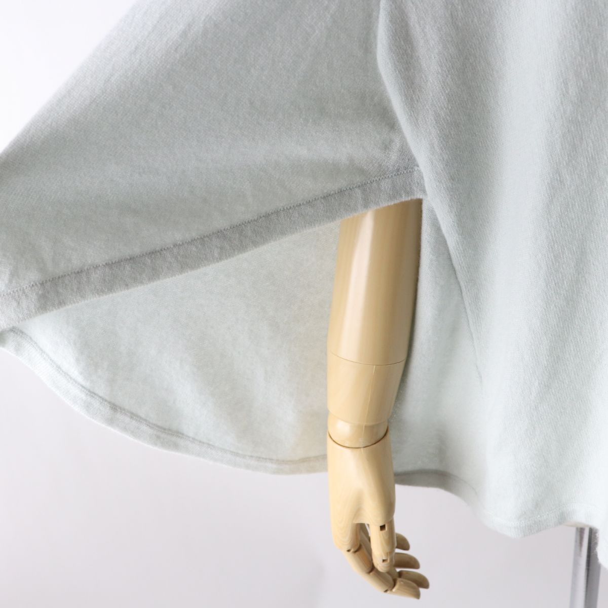 HERMES knit Main: 100% cashmere Light blue Women 34 Used