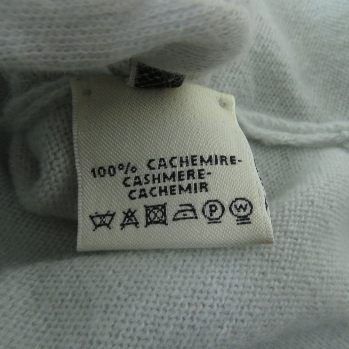 HERMES knit Main: 100% cashmere Light blue Women 34 Used