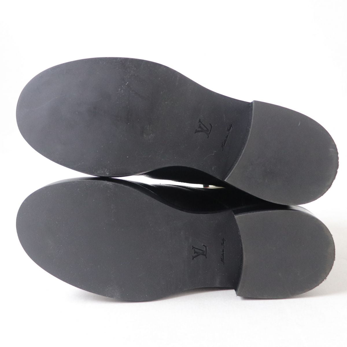 LOUIS VUITTON boots leather black 36