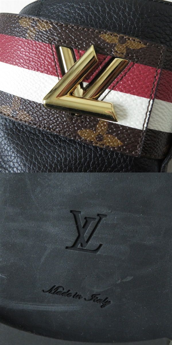 LOUIS VUITTON boots leather black 36