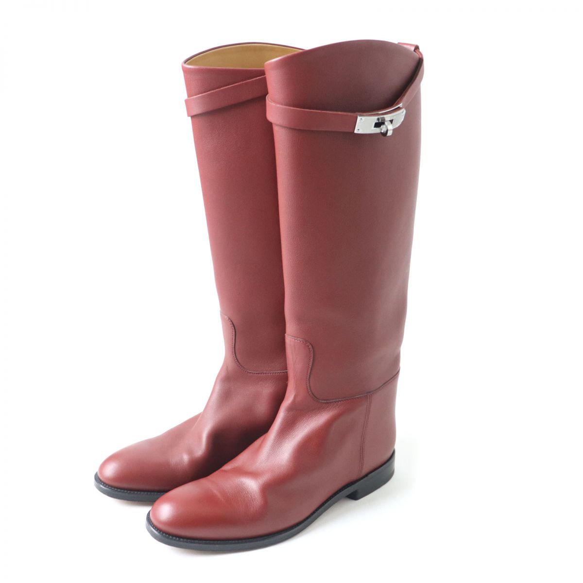 HERMES boots Main: Leather Red type Women 38 Used
