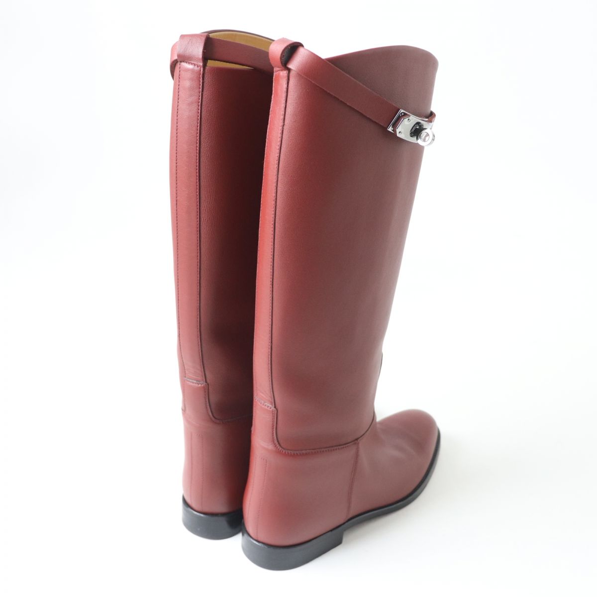 HERMES boots Main: Leather Red type Women 38 Used