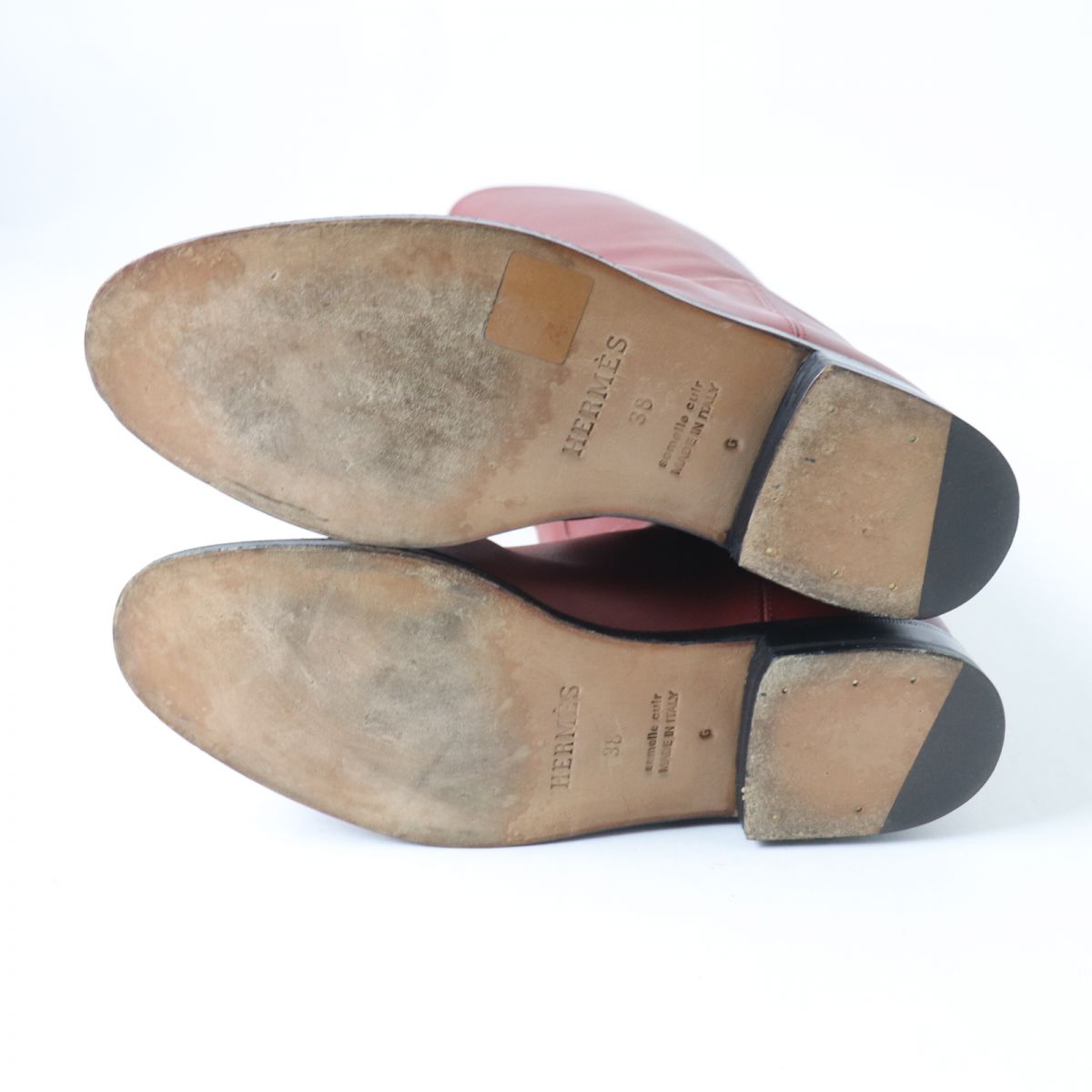 HERMES boots Main: Leather Red type Women 38 Used