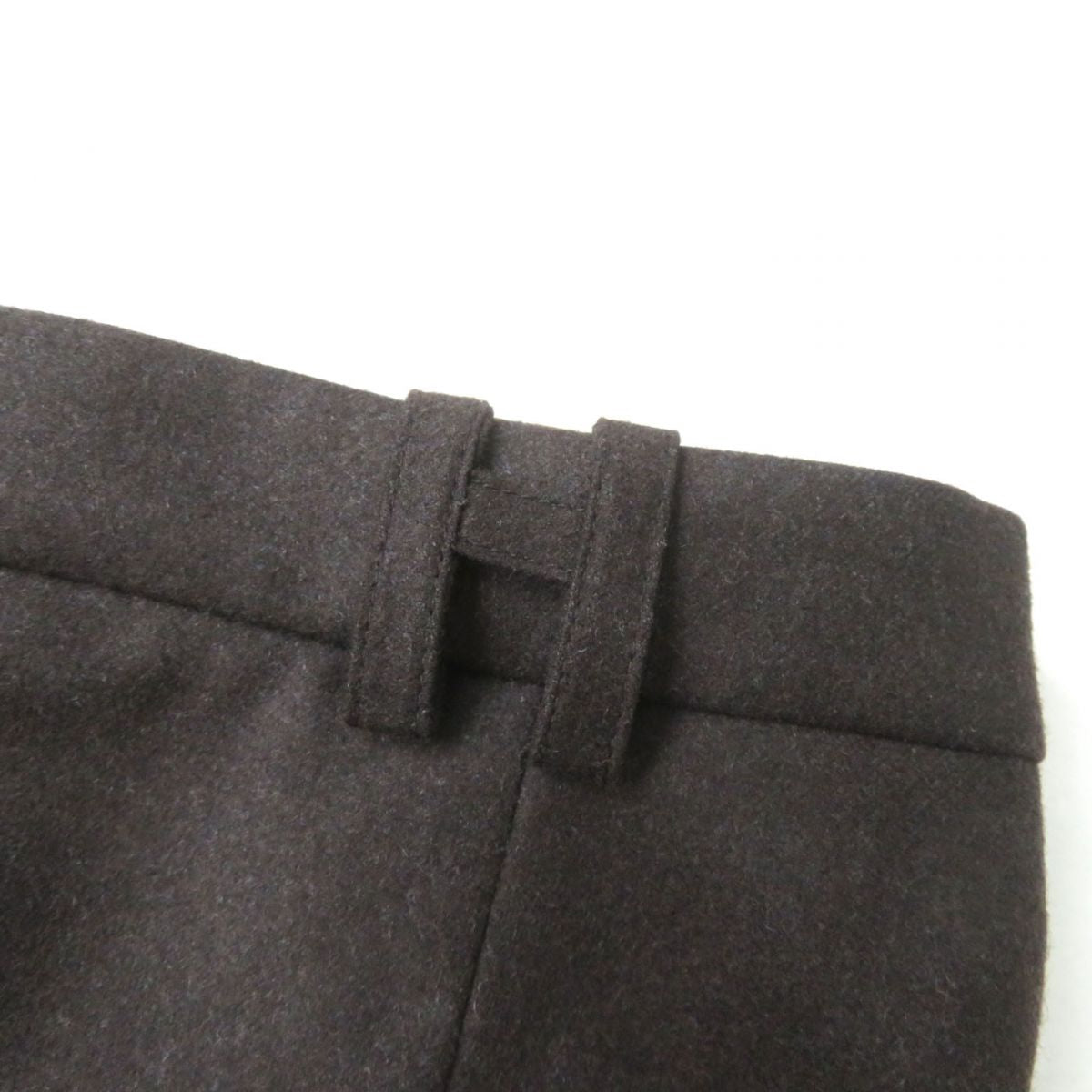 HERMES skirt Outer: 95% wool, Outer: 5% cashmere, Lining: 100% silk Dark brown Women 38 Used