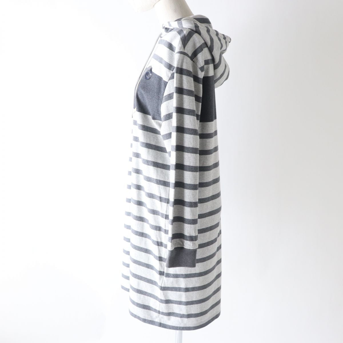 HERMES one piece Main: 100% cotton, part: 82% cotton, part: 16% nylon, part: 2% polyurethane gray Women 34 Used