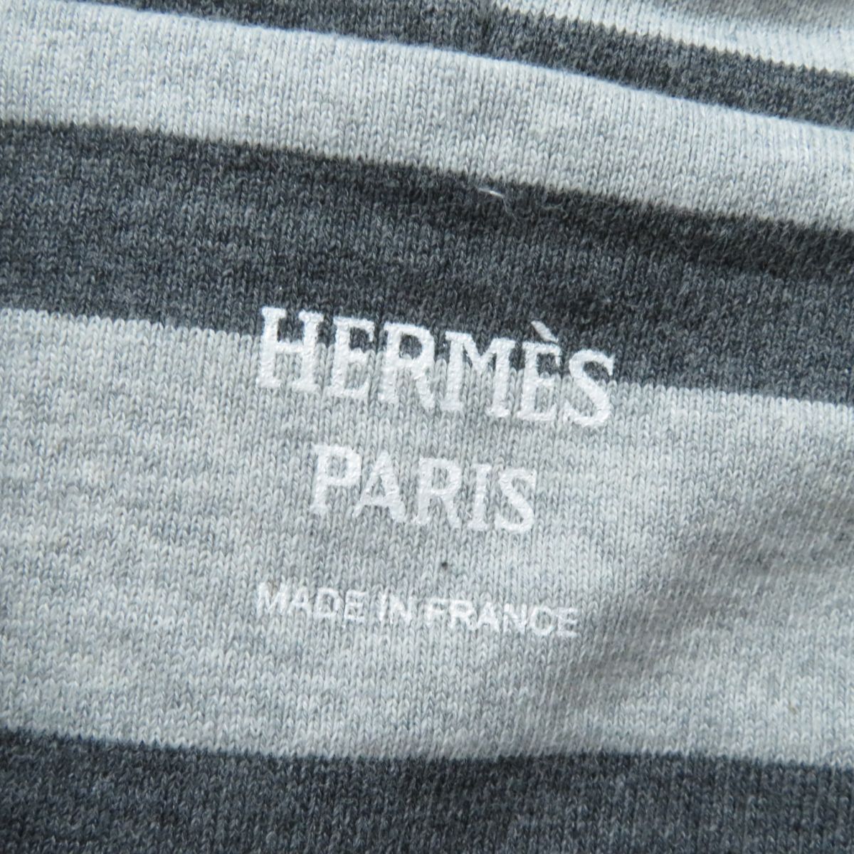 HERMES one piece Main: 100% cotton, part: 82% cotton, part: 16% nylon, part: 2% polyurethane gray Women 34 Used