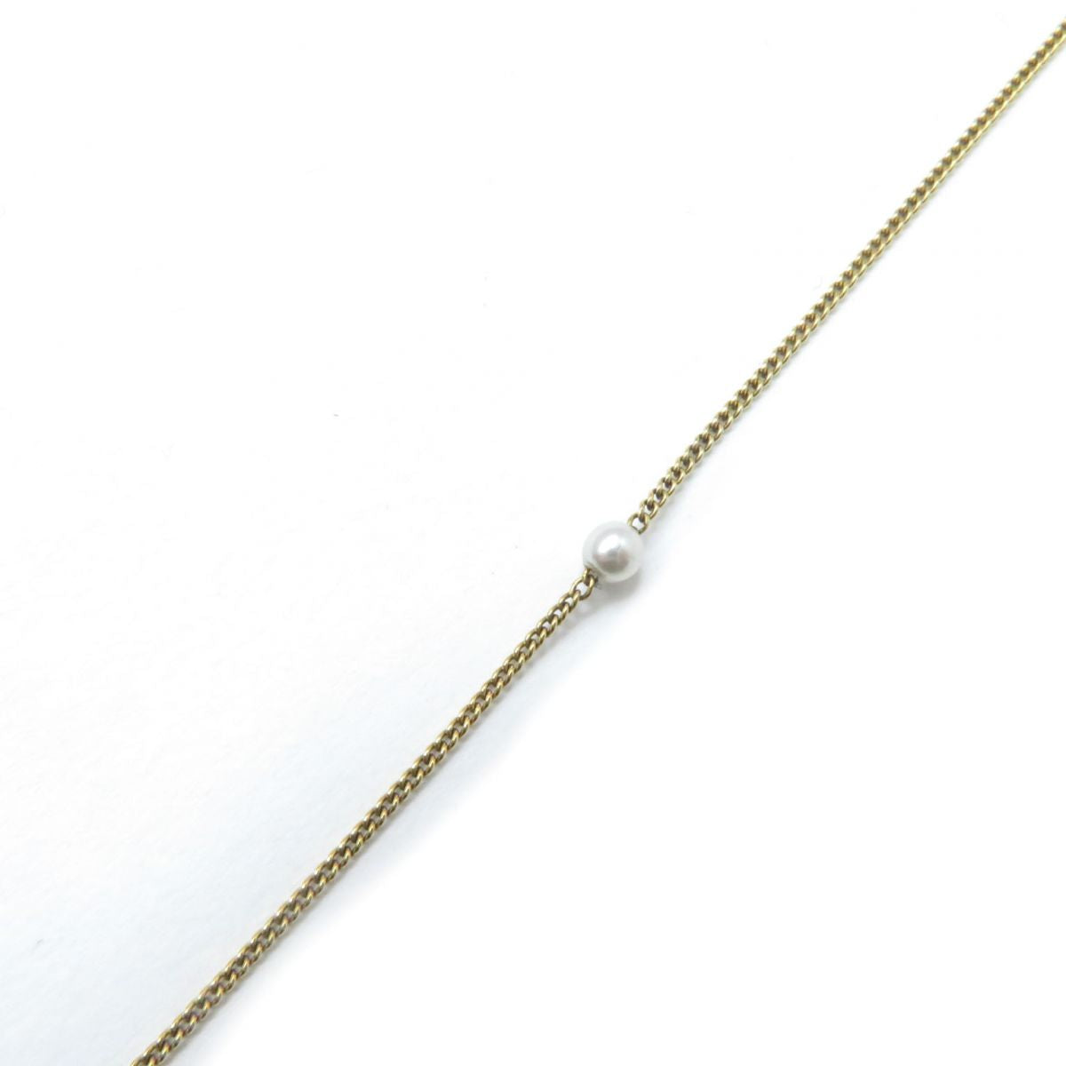 GUCCI Pierce �[ Gold x white Women Used