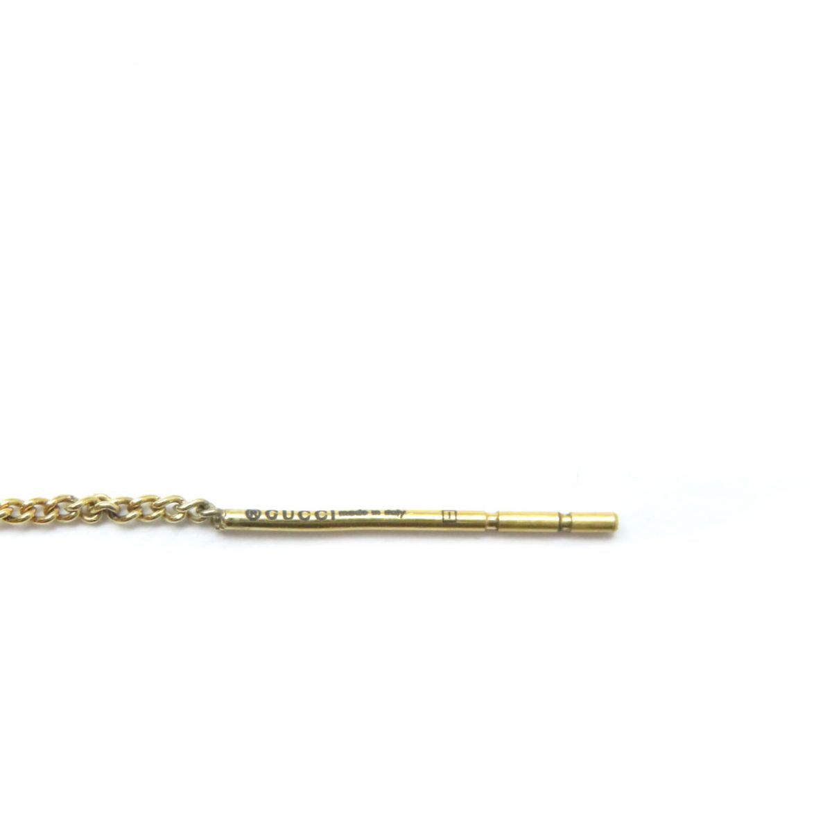 GUCCI Pierce �[ Gold x white Women Used