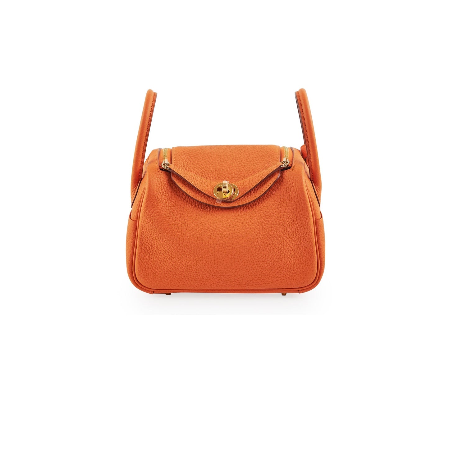 Hermes Mini Lindy Orange - Stamp U (2022)