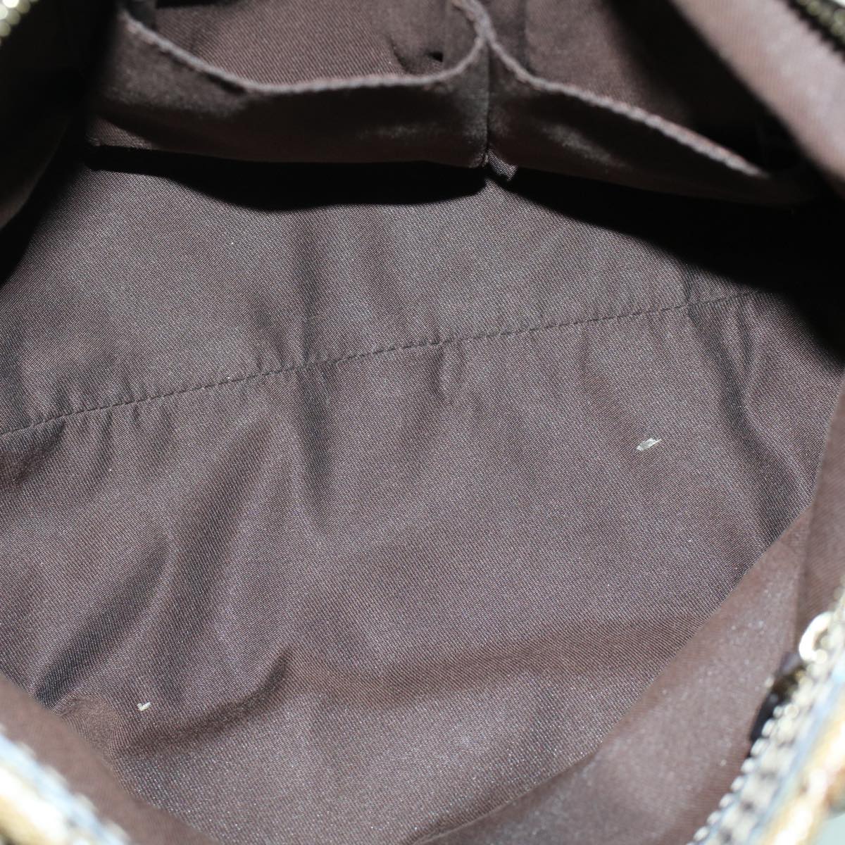 Gucci GG Canvas Hand Bag Coated Canvas Beige Dark Brown 223962  hk739