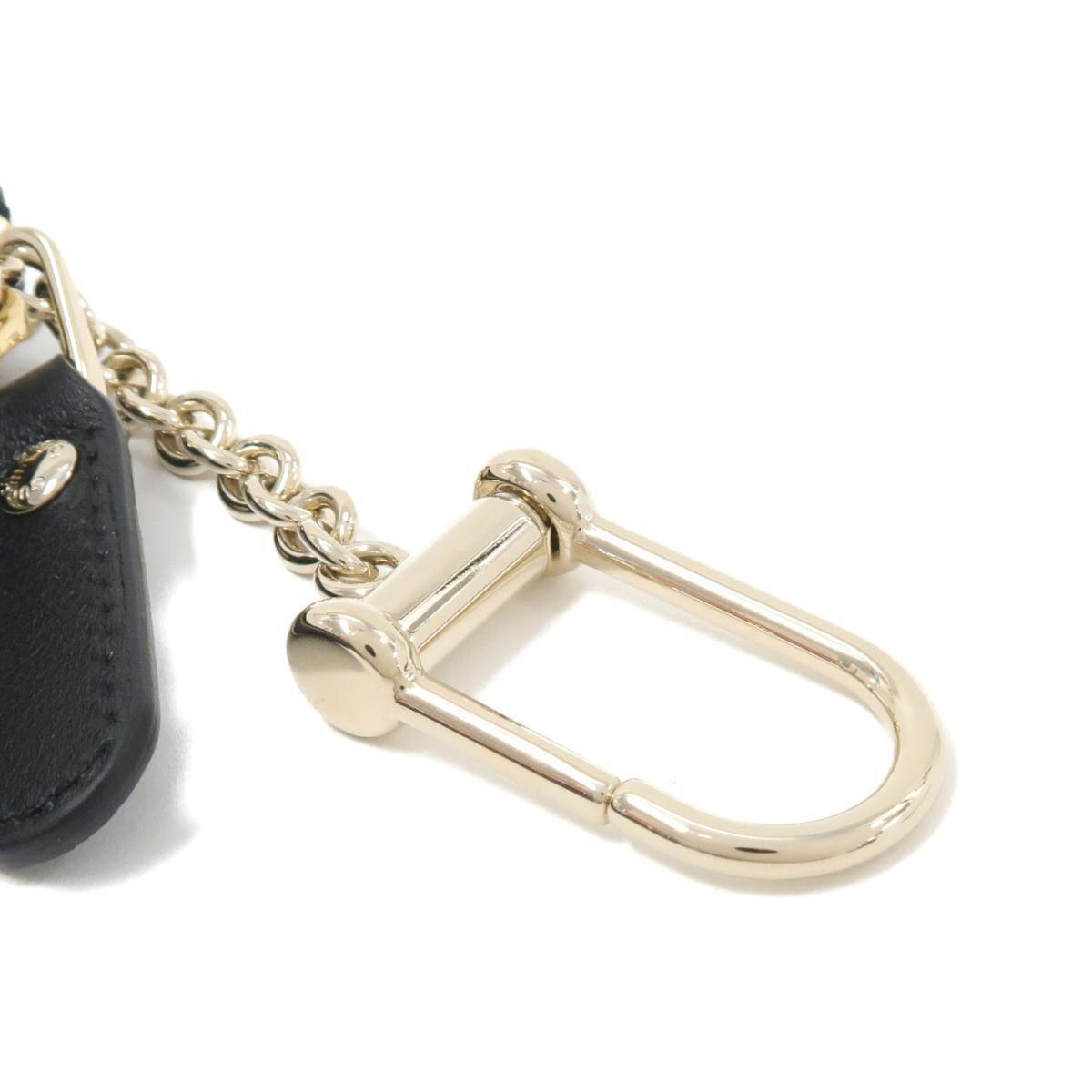 Gucci Microguccissima Key Chain Coin Pouch in Black