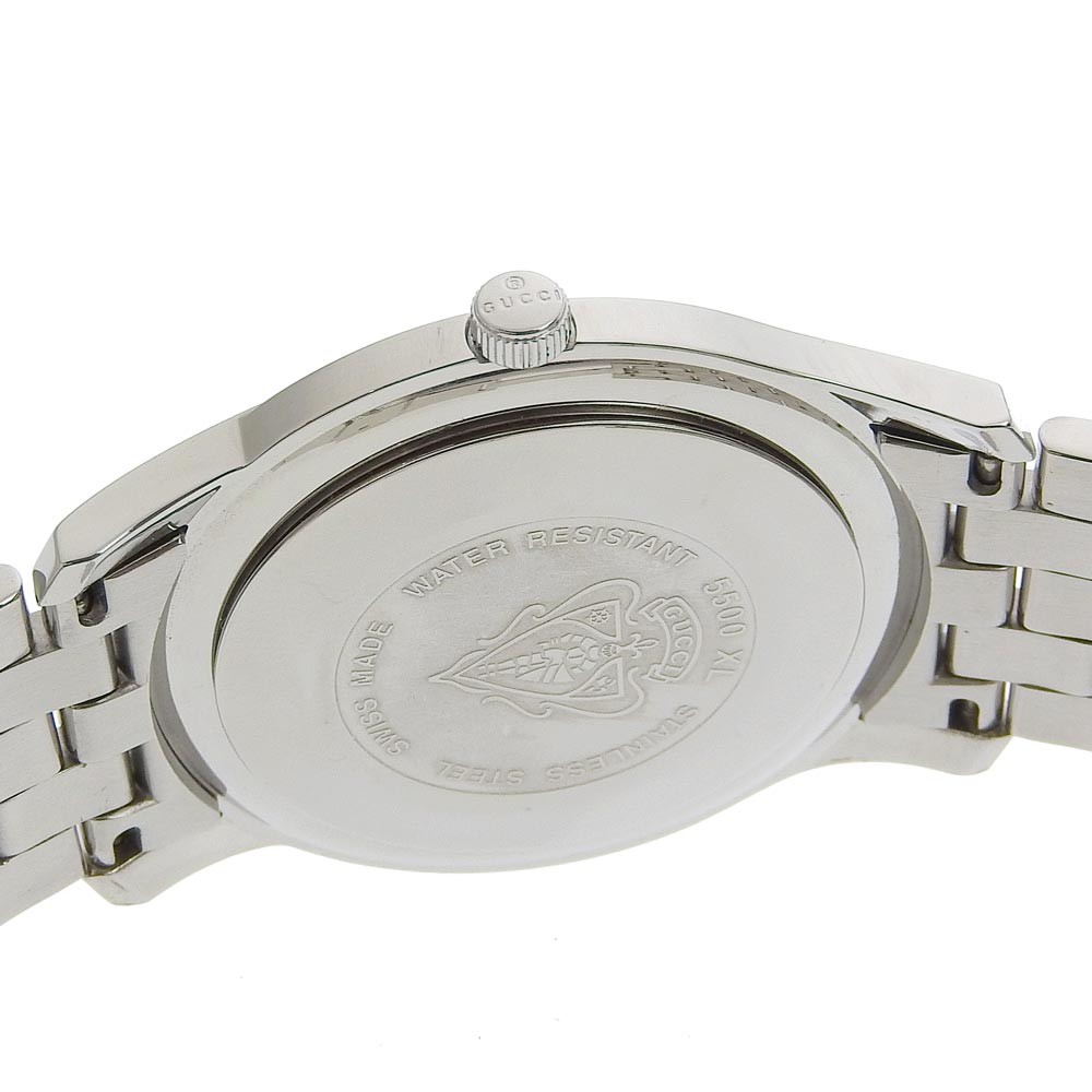 GUCCI Watches Quartz 5500XL Stainless Steel Silver Silver dial mens Used
