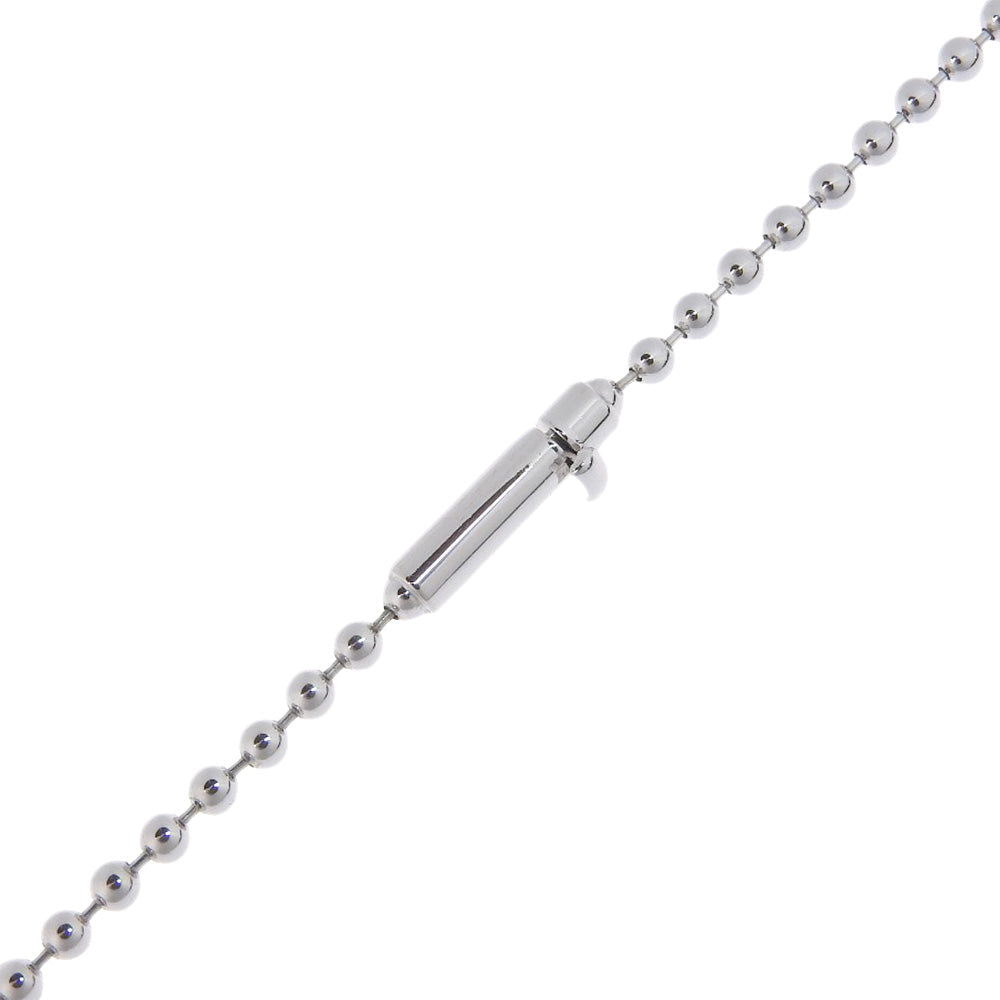 GUCCI Necklace K18 White Gold, Diamond Silver unisex(Unisex) Used