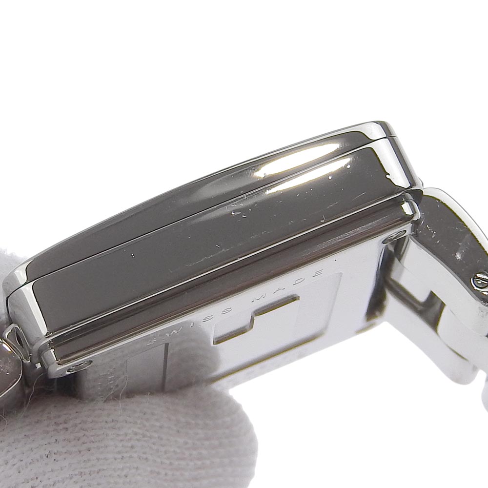 GUCCI Watches Quartz 4600L Stainless Steel Silver black dial Women Used