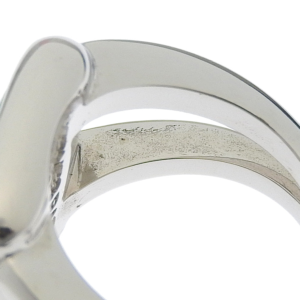 HERMES Ring metallic Silver Corozo Women Used