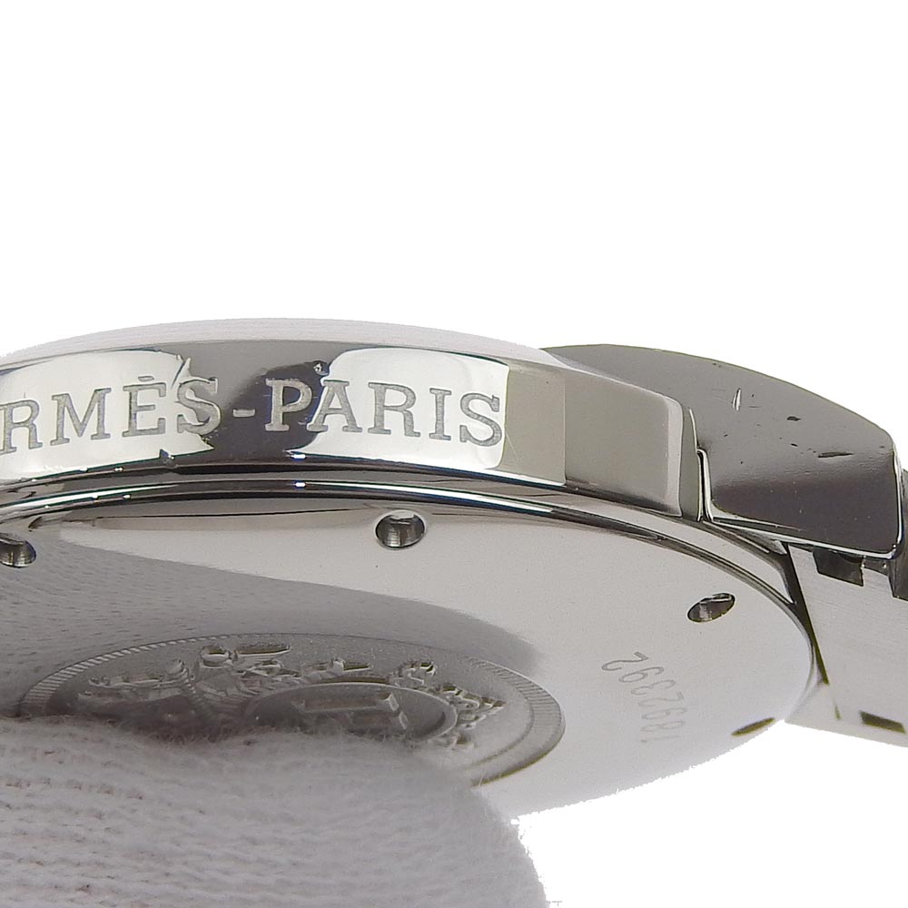 HERMES Watches Quartz NO1.710 Stainless Steel Silver Nomad White dial mens Used