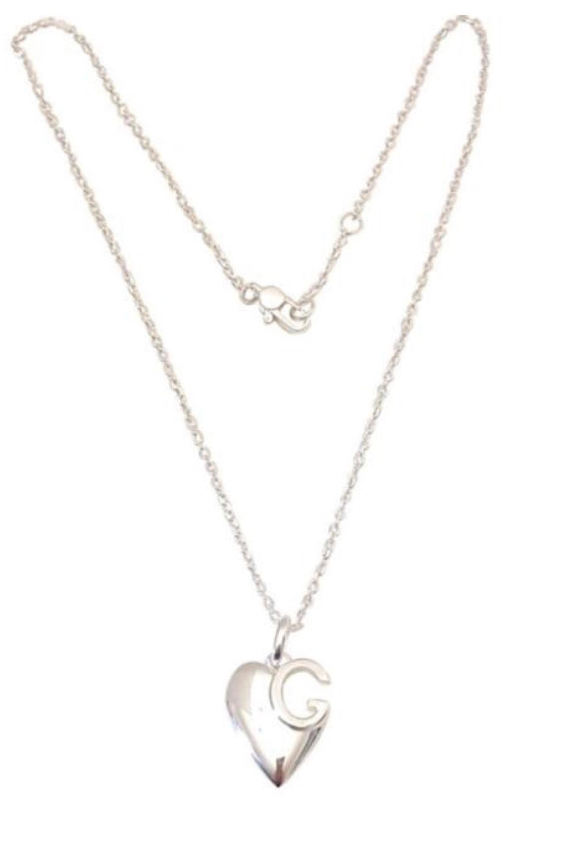 Gucci Sterling Silver Charlotte Heart Necklace