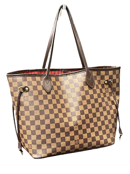 Louis Vuitton Damier Ebene Neverfull Shoulder Bag