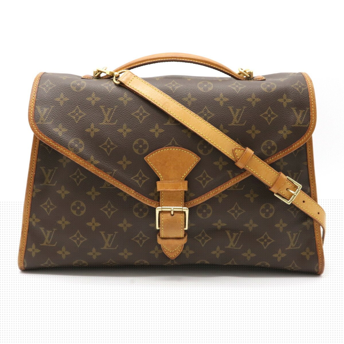 Louis Vuitton Beverley Briefcase Handbag Bag Business Bag 2 Way Vintage Brown Monogram