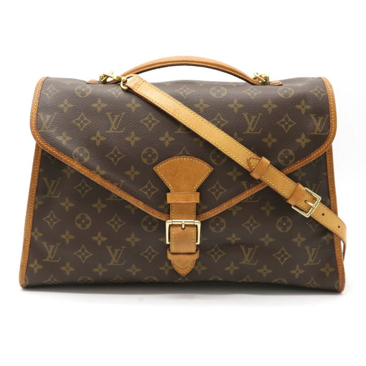 Louis Vuitton Beverley Briefcase Handbag Bag Business Bag 2 Way Vintage Brown Monogram
