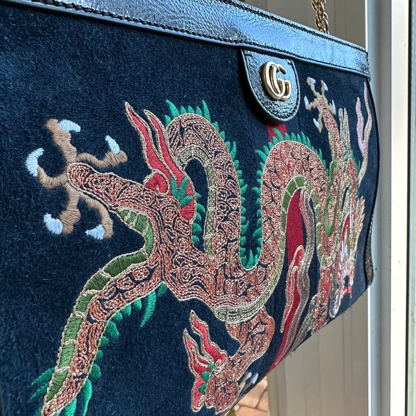 Gucci Ophidia Embroidered Medium Shoulder Bag