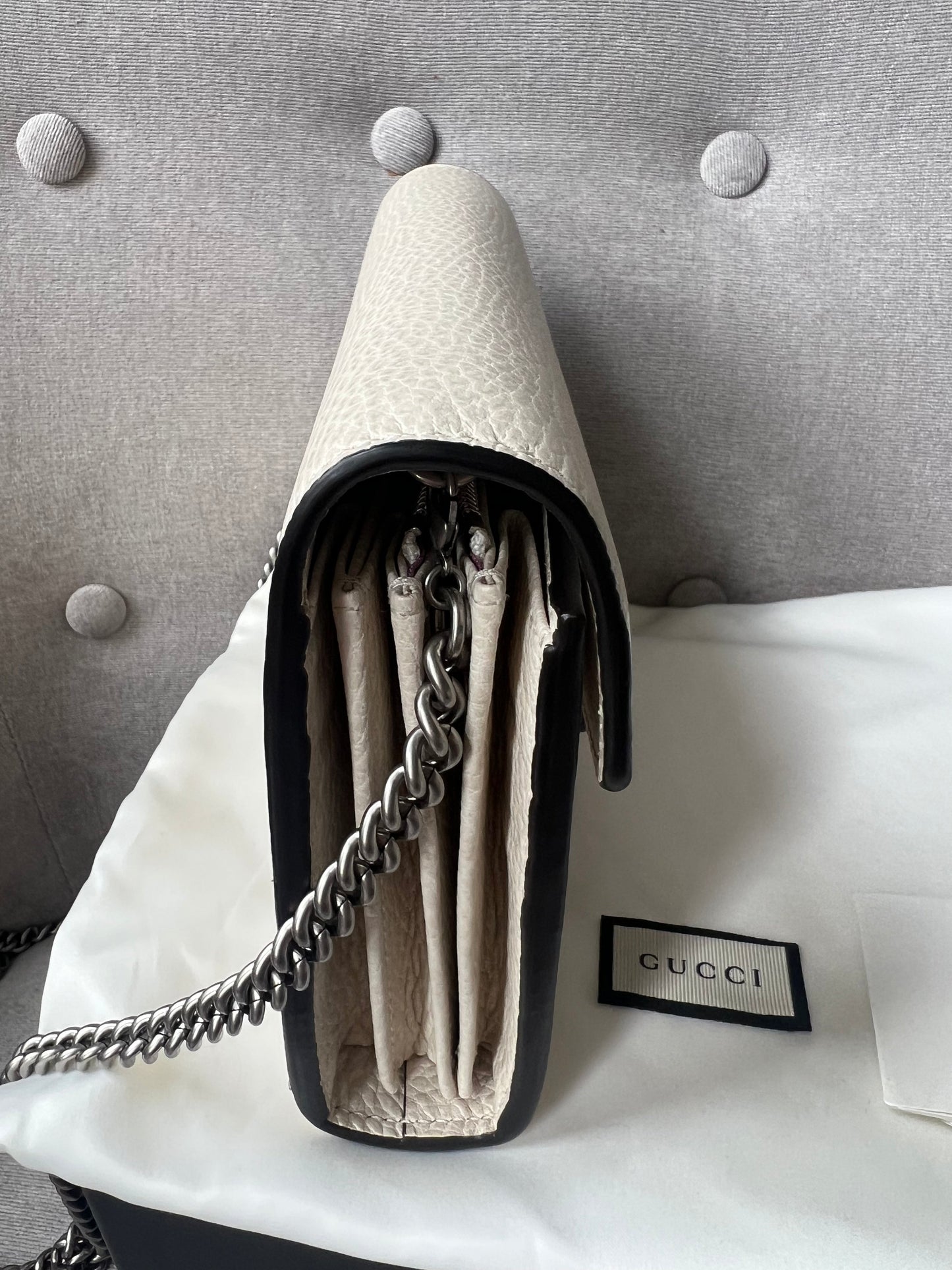 Gucci Dionysus White Mini Chain Bag (RRP £1340)