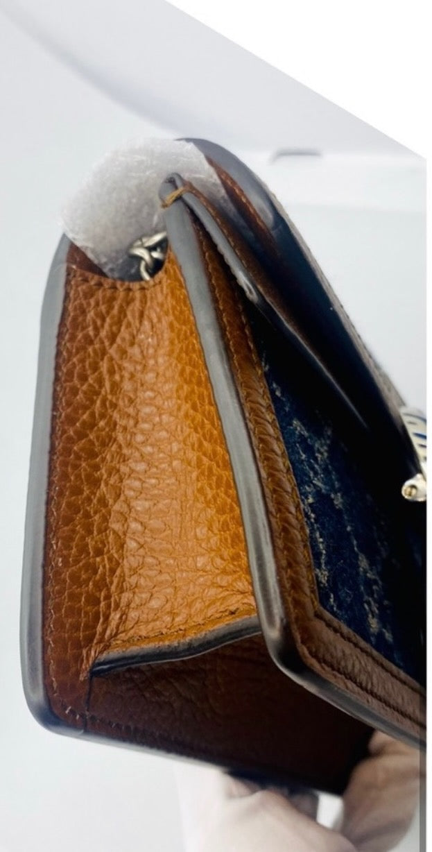 Gucci Super Mini Dionysus Shoulder Bag in GG Blue Denim