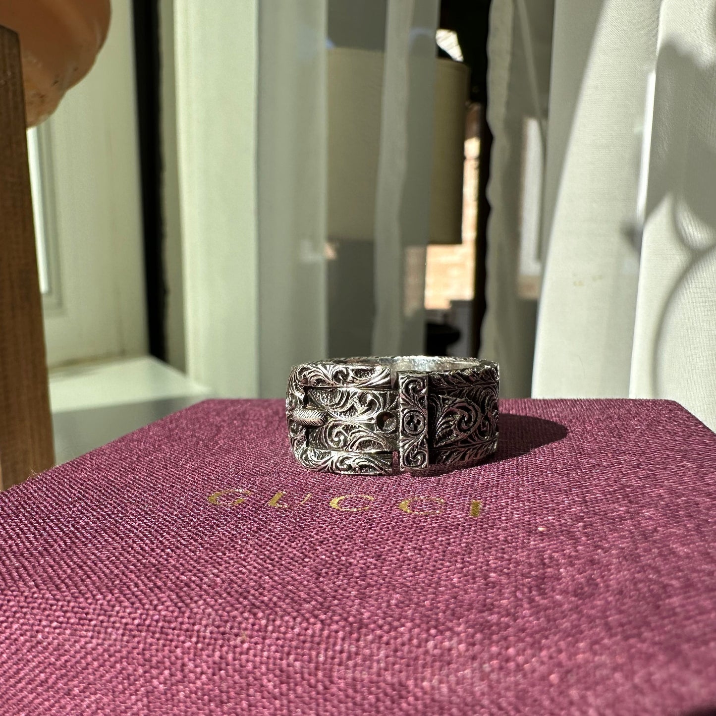 Gucci Metallic Garden Silver Ring in Sterling Silver 925