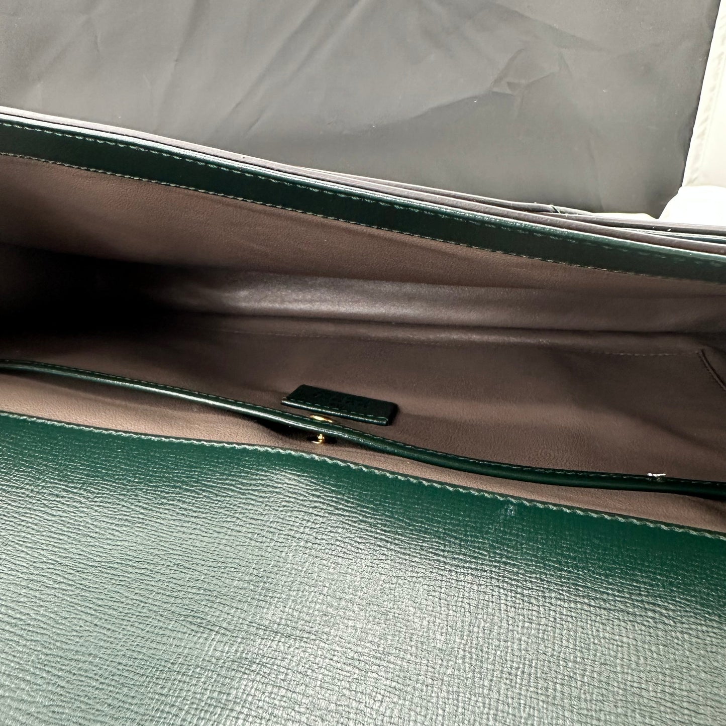 Gucci Medium Sylvie 1969 Shoulder Bag in Green