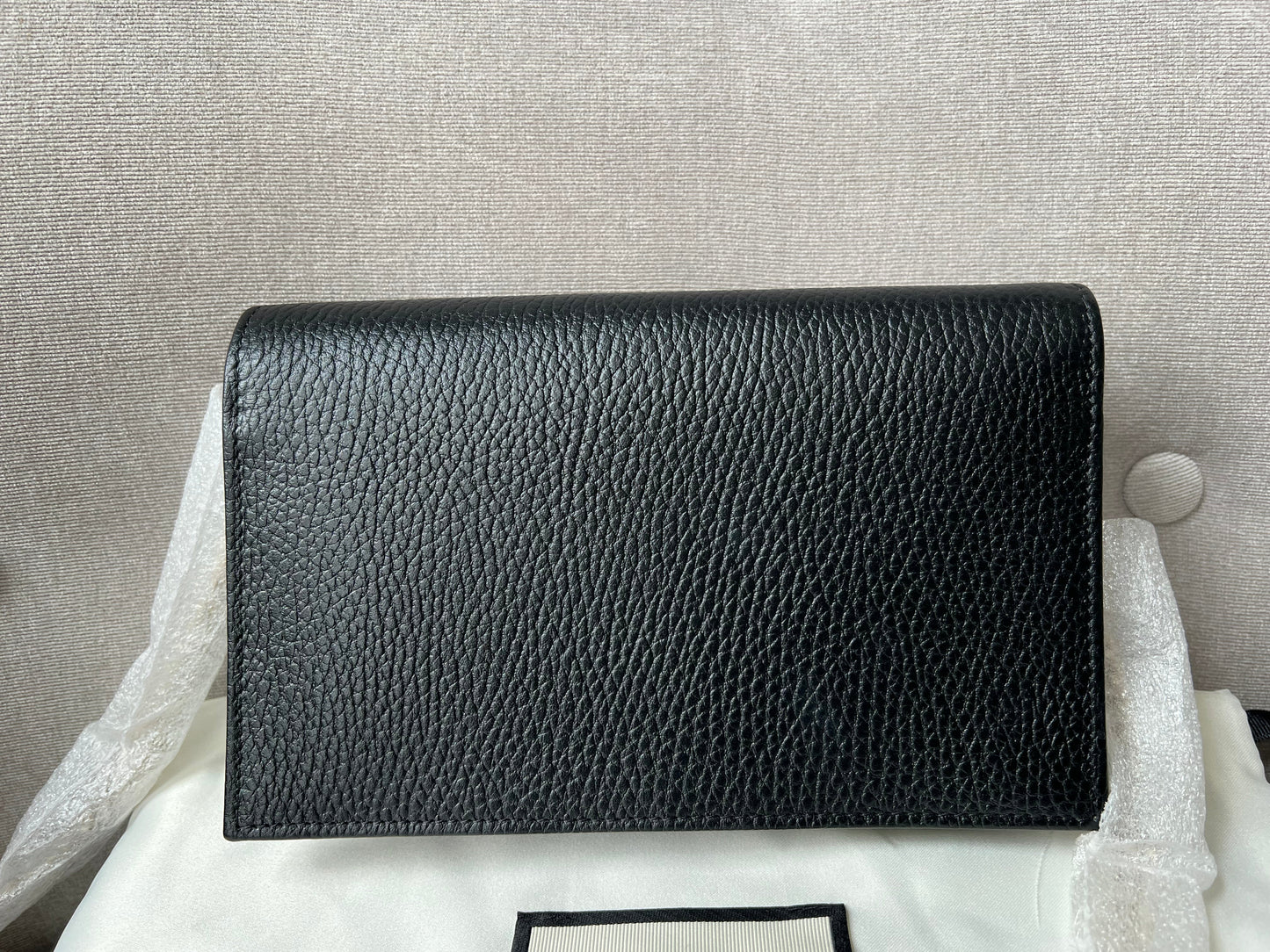 Gucci Black Interlocking Chain Wallet