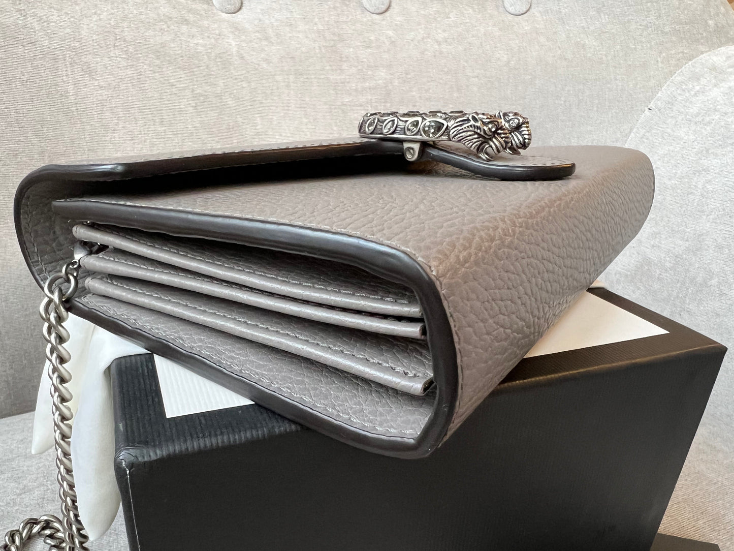 Gucci Dionysus Grey Mini Chain Bag (RRP £1340)
