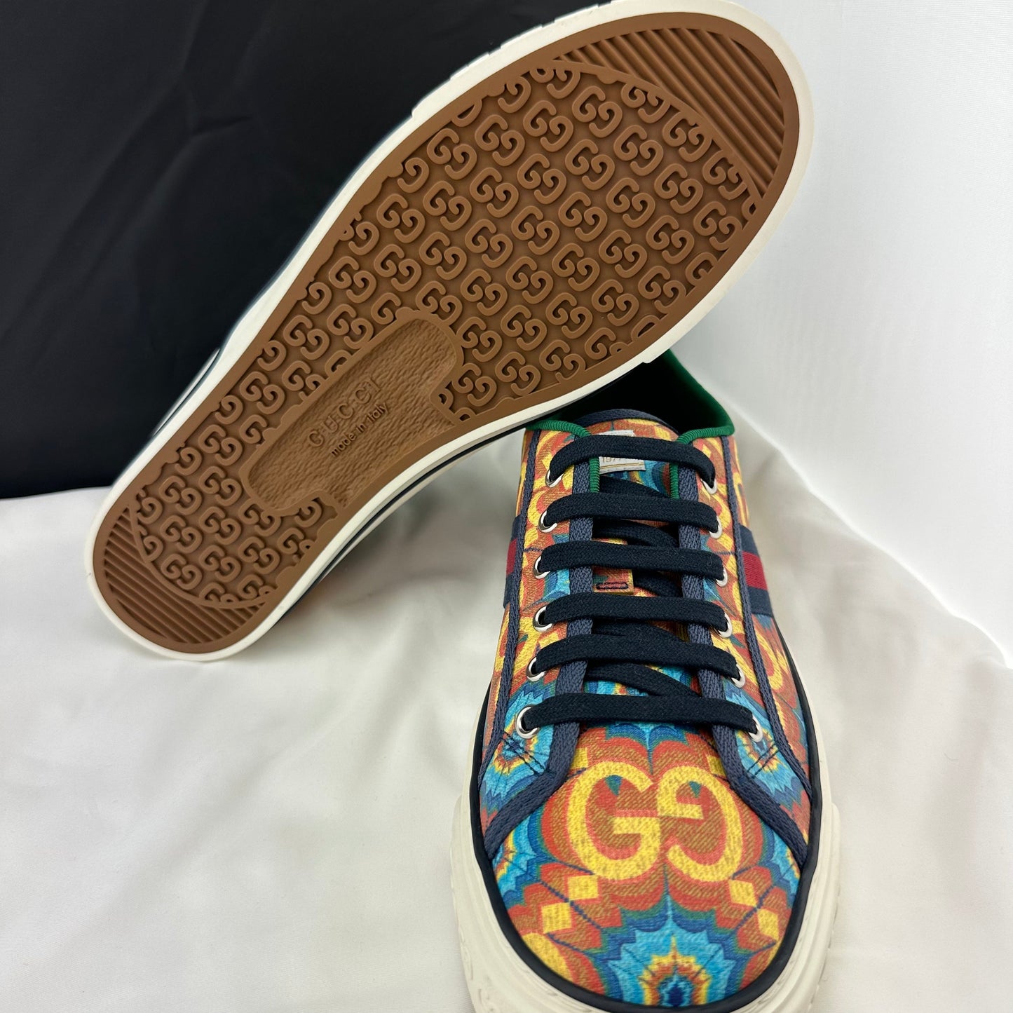 Gucci 100 Tennis 1977 Kaleidoscope Sneaker