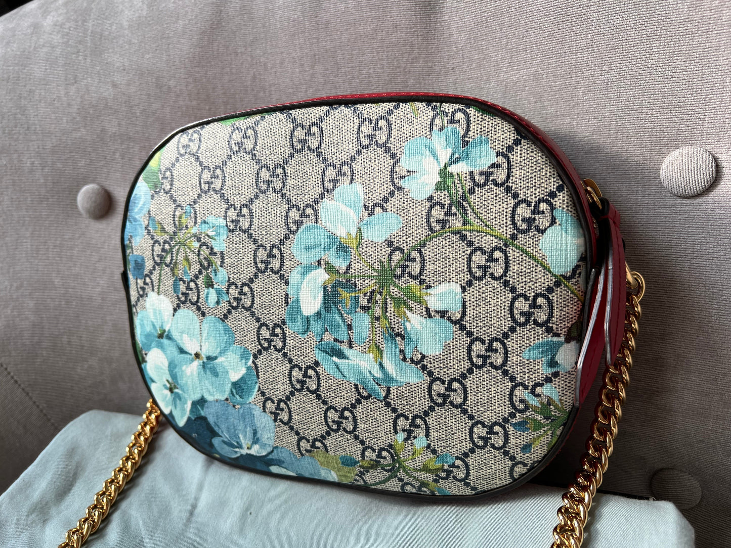 Gucci Dionysus Blooms GG Supreme Chain Mini Bag