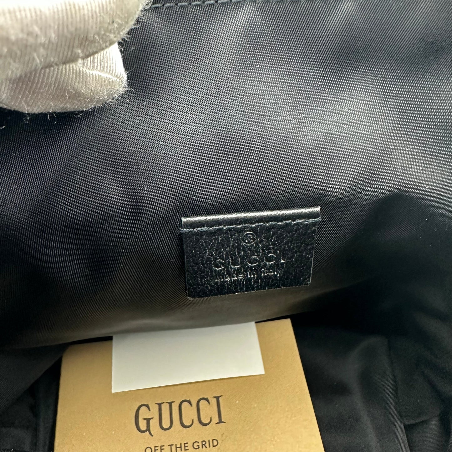 Gucci Off the Grid GG Nylon Messenger Bag in Black