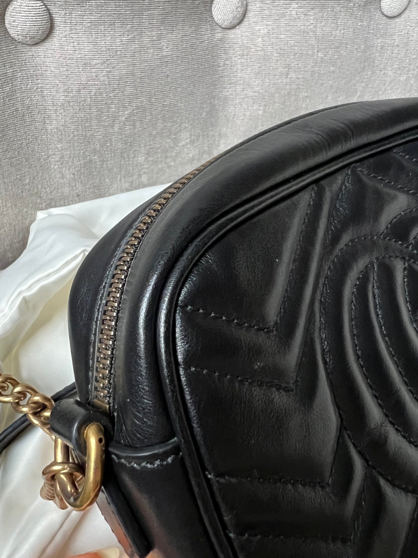 Gucci GG Black Marmont Mini Shoulder Bag (RRP £1,160)