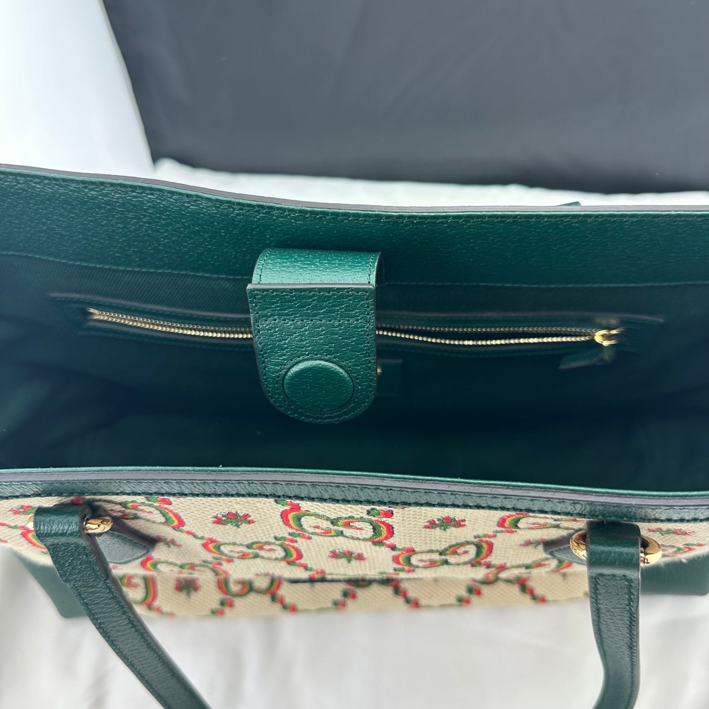 Gucci Ophidia Centennial GG Flower Canvas Medium Tote Bag