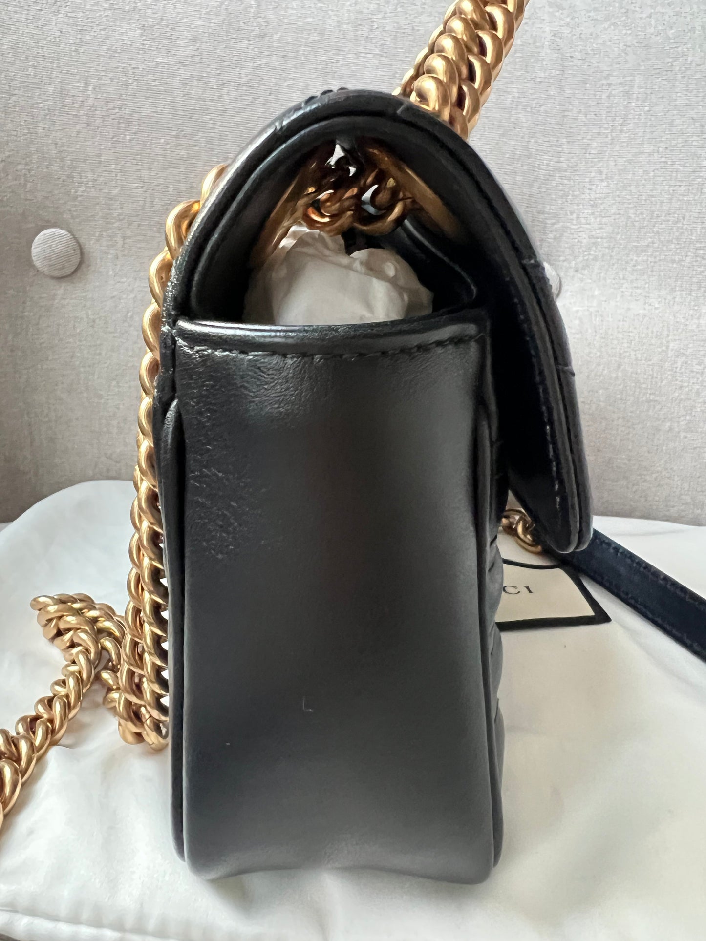 Gucci GG Black Marmont Mini Shoulder Bag