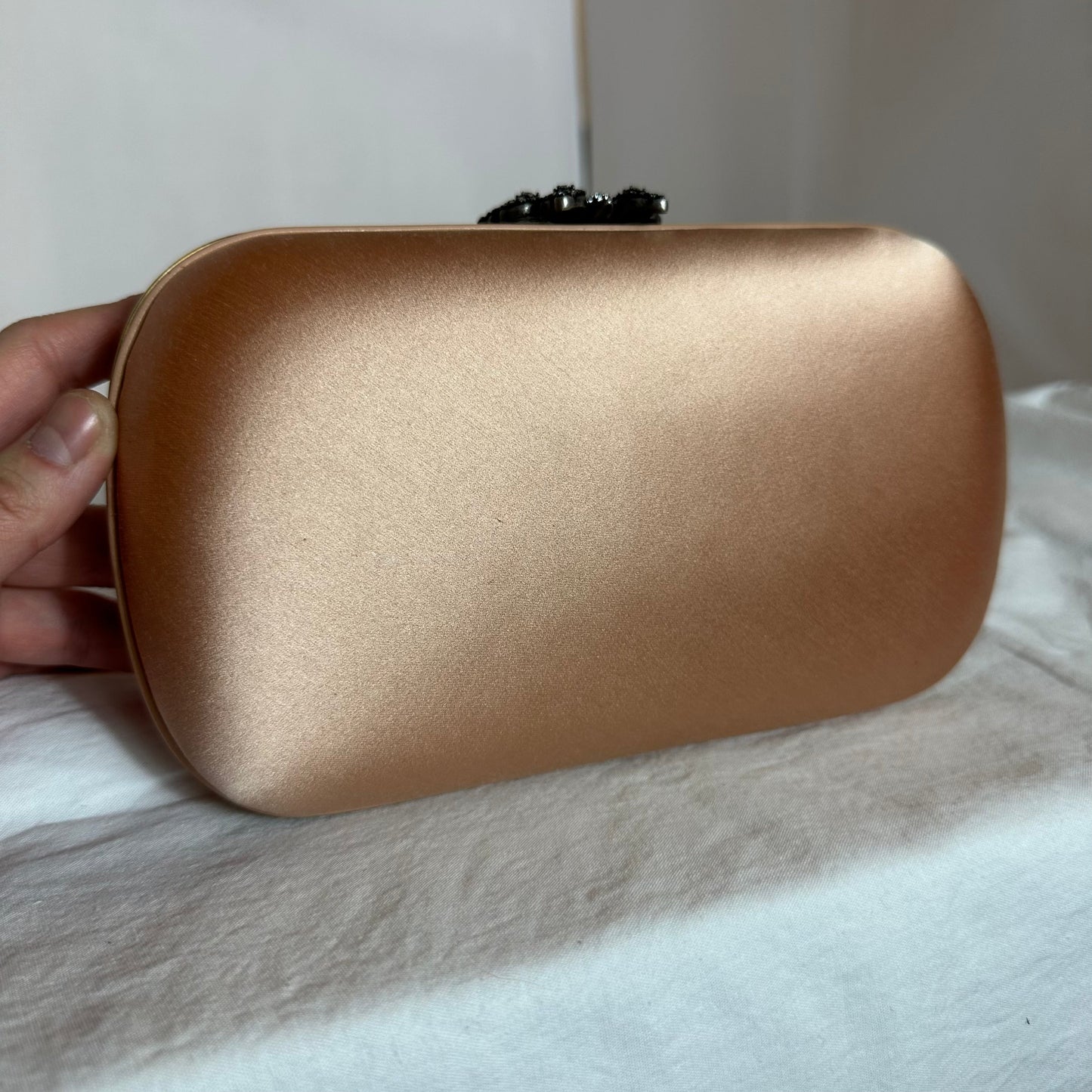 Gucci Broadway Butterfly Handbag Clutch in Apricot Pink