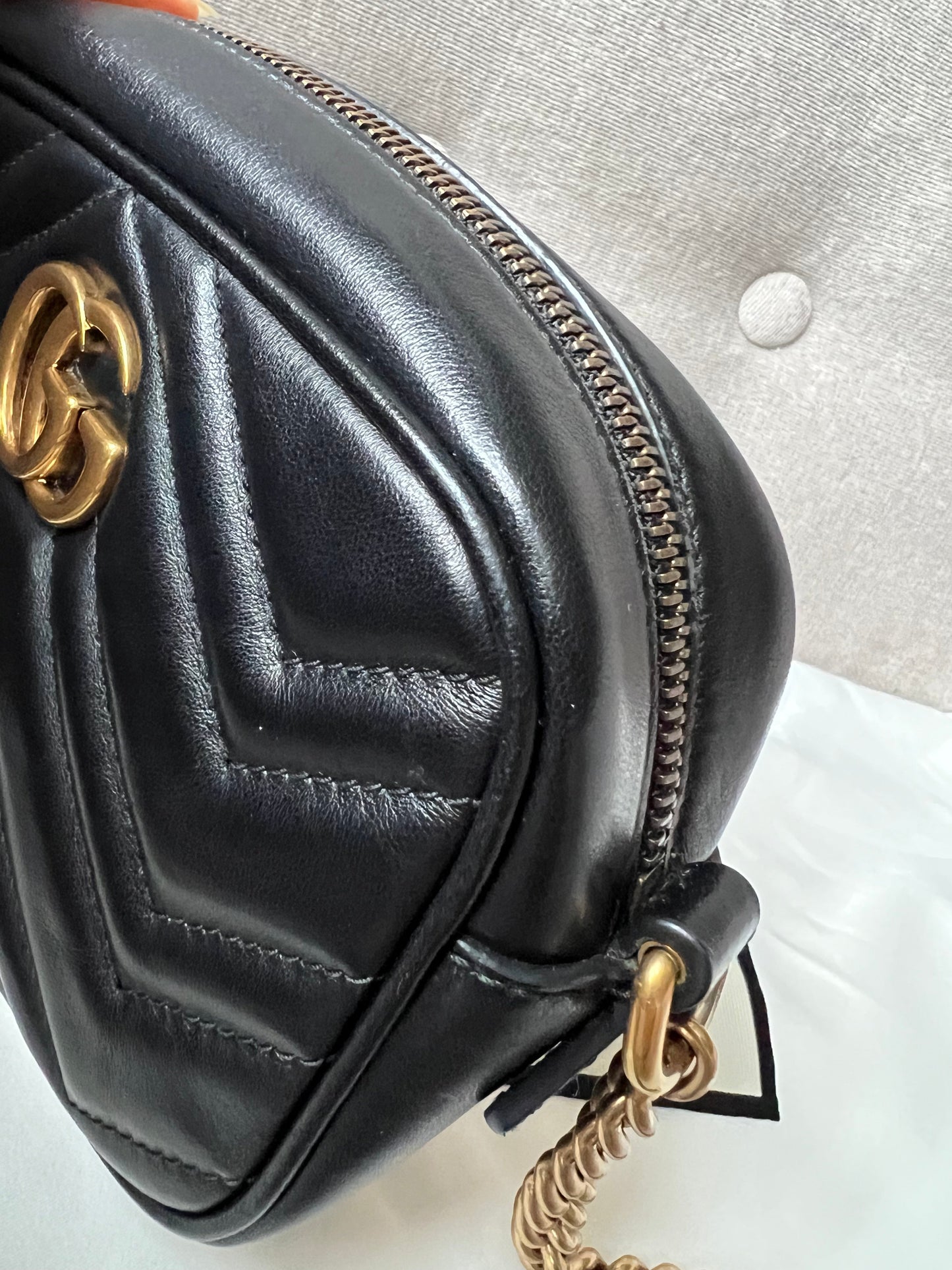 Gucci GG Black Marmont Mini Shoulder Bag (RRP £1,160)